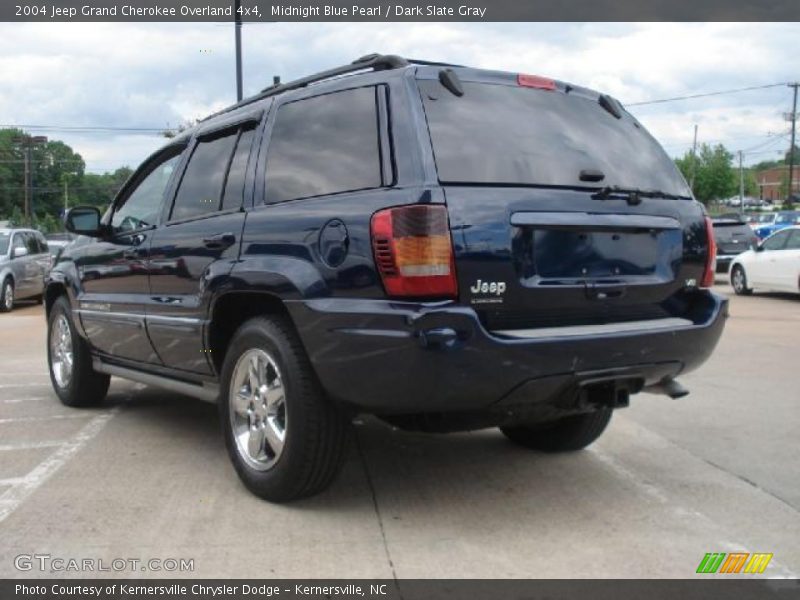 Midnight Blue Pearl / Dark Slate Gray 2004 Jeep Grand Cherokee Overland 4x4