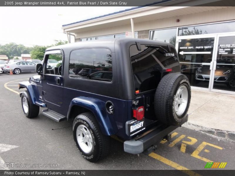 Patriot Blue Pearl / Dark Slate Gray 2005 Jeep Wrangler Unlimited 4x4