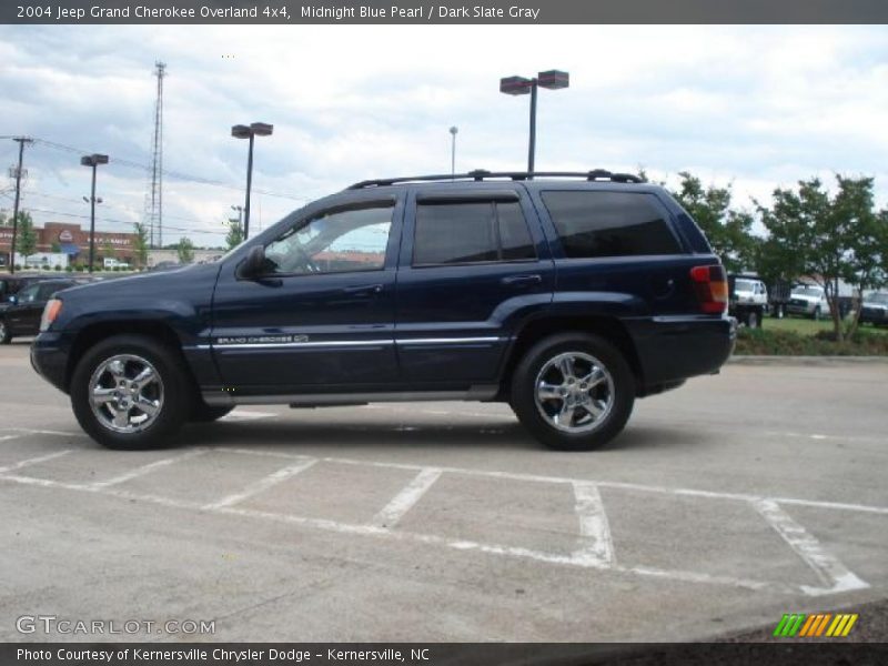Midnight Blue Pearl / Dark Slate Gray 2004 Jeep Grand Cherokee Overland 4x4