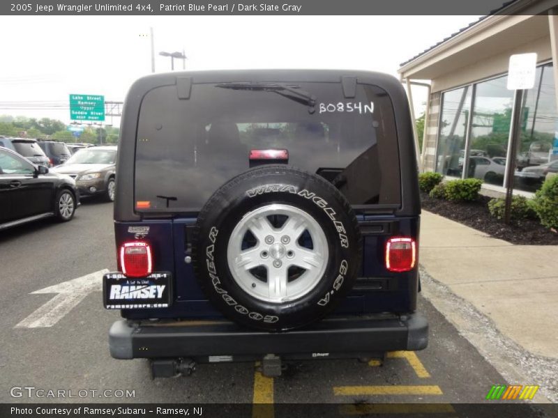 Patriot Blue Pearl / Dark Slate Gray 2005 Jeep Wrangler Unlimited 4x4