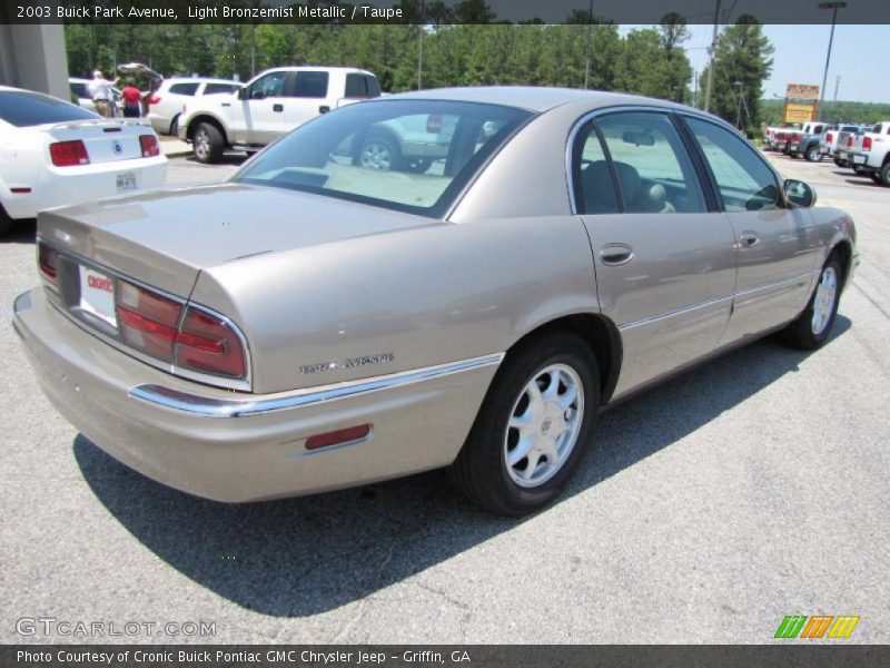 Light Bronzemist Metallic / Taupe 2003 Buick Park Avenue