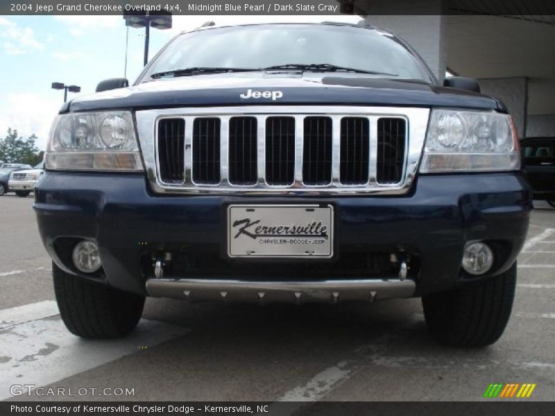 Midnight Blue Pearl / Dark Slate Gray 2004 Jeep Grand Cherokee Overland 4x4