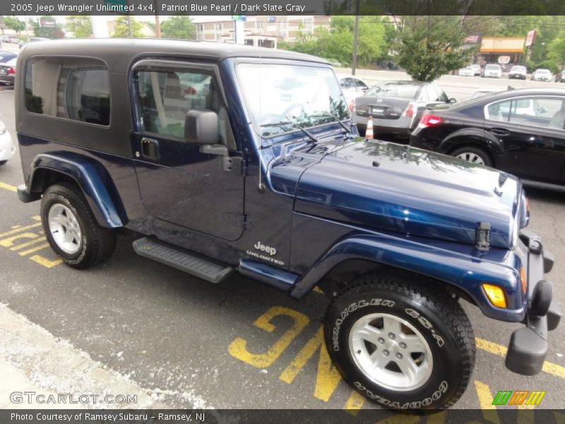 Patriot Blue Pearl / Dark Slate Gray 2005 Jeep Wrangler Unlimited 4x4