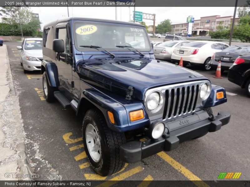 Patriot Blue Pearl / Dark Slate Gray 2005 Jeep Wrangler Unlimited 4x4
