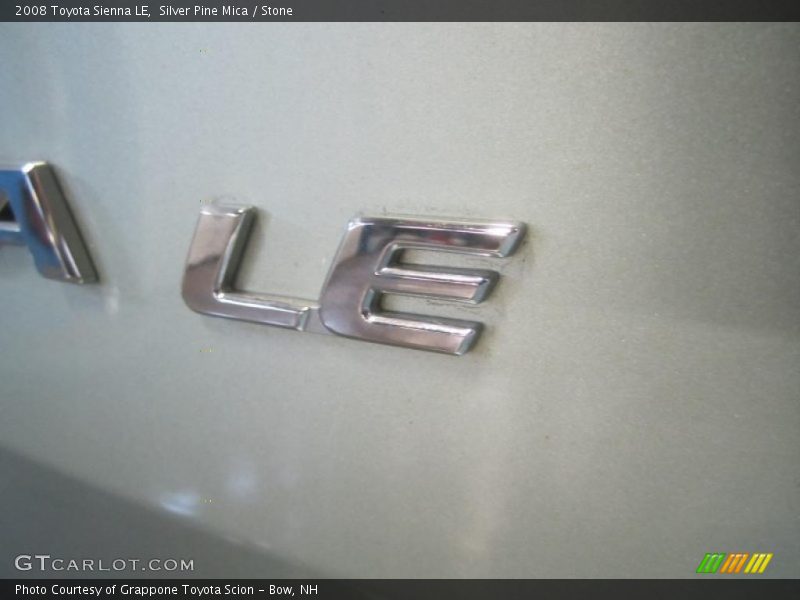 Silver Pine Mica / Stone 2008 Toyota Sienna LE