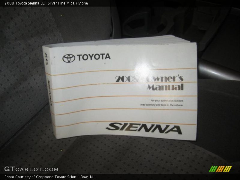 Silver Pine Mica / Stone 2008 Toyota Sienna LE