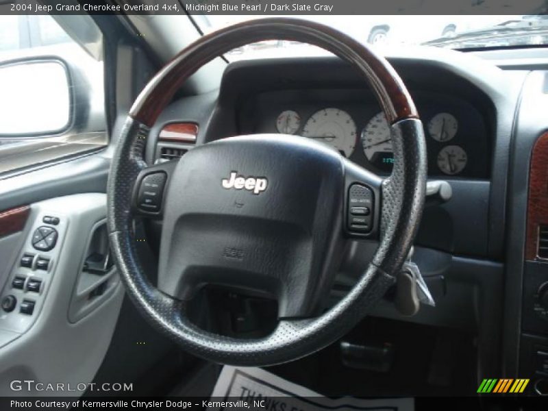 Midnight Blue Pearl / Dark Slate Gray 2004 Jeep Grand Cherokee Overland 4x4