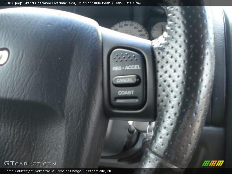 Midnight Blue Pearl / Dark Slate Gray 2004 Jeep Grand Cherokee Overland 4x4