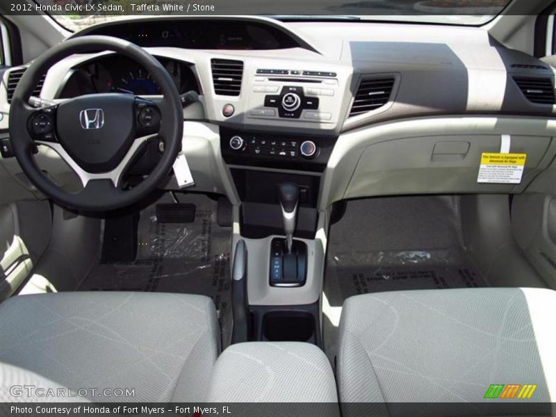  2012 Civic LX Sedan Stone Interior