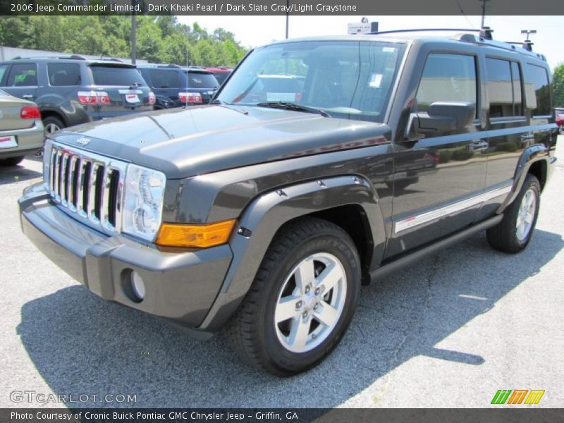 Dark Khaki Pearl / Dark Slate Gray/Light Graystone 2006 Jeep Commander Limited