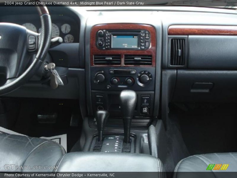 Midnight Blue Pearl / Dark Slate Gray 2004 Jeep Grand Cherokee Overland 4x4