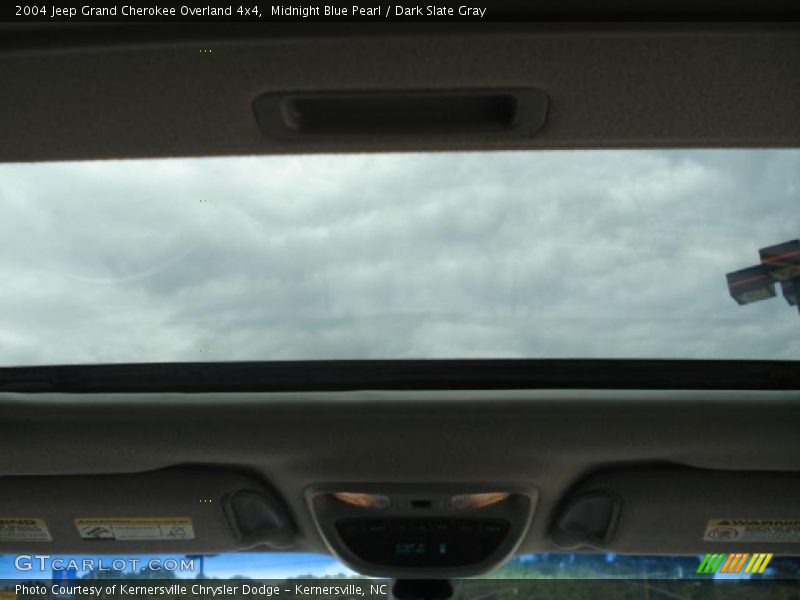 Midnight Blue Pearl / Dark Slate Gray 2004 Jeep Grand Cherokee Overland 4x4