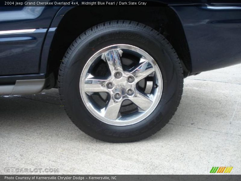 Midnight Blue Pearl / Dark Slate Gray 2004 Jeep Grand Cherokee Overland 4x4