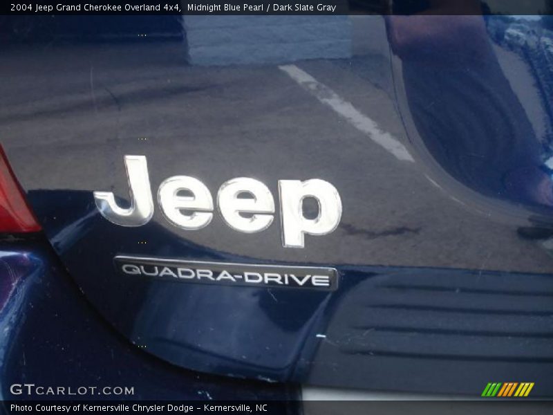Midnight Blue Pearl / Dark Slate Gray 2004 Jeep Grand Cherokee Overland 4x4