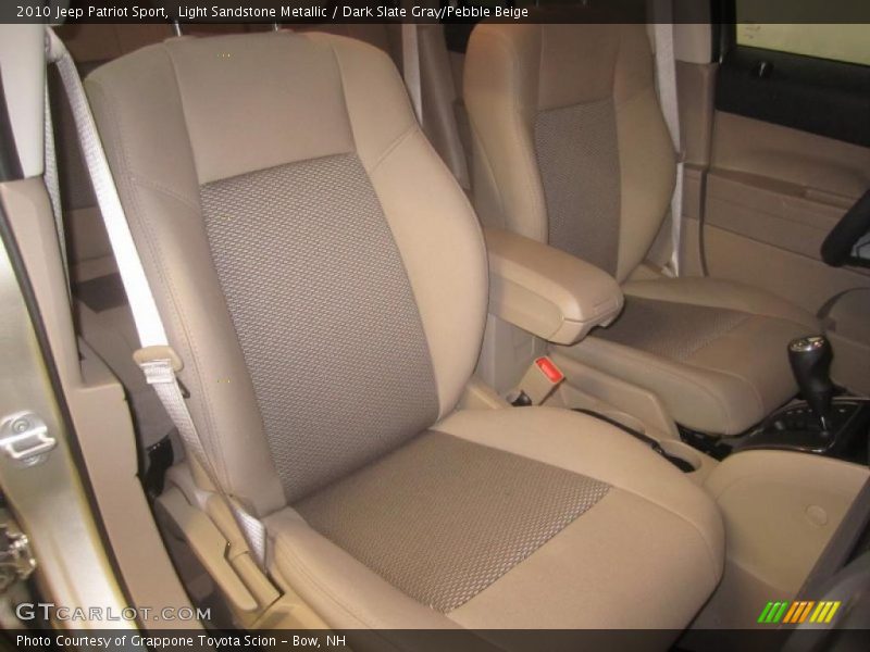 Light Sandstone Metallic / Dark Slate Gray/Pebble Beige 2010 Jeep Patriot Sport