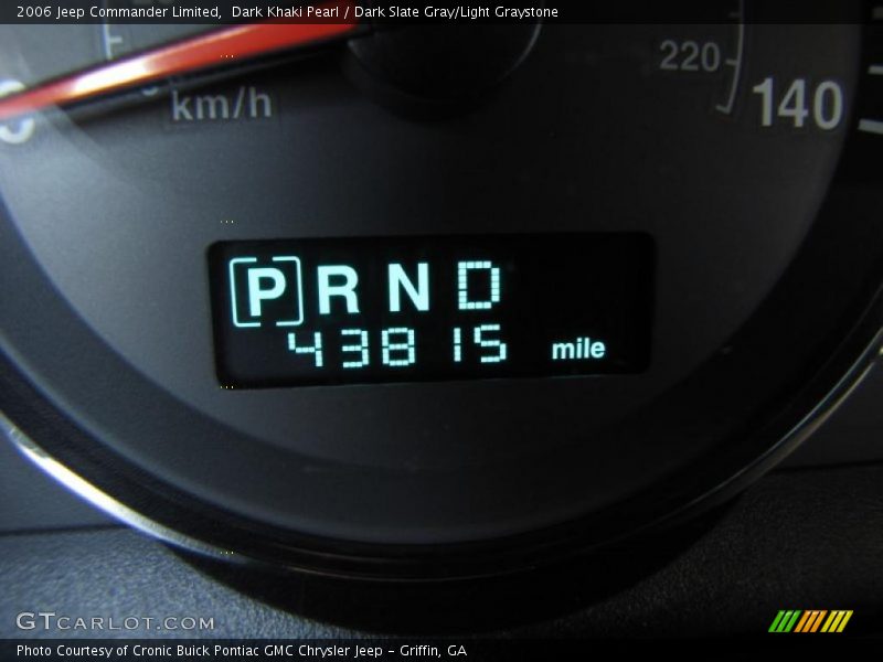 Dark Khaki Pearl / Dark Slate Gray/Light Graystone 2006 Jeep Commander Limited