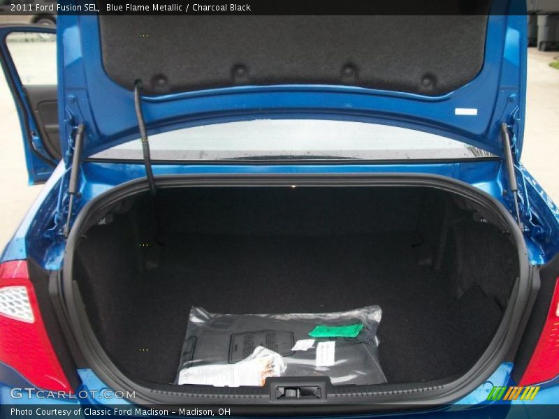 Blue Flame Metallic / Charcoal Black 2011 Ford Fusion SEL
