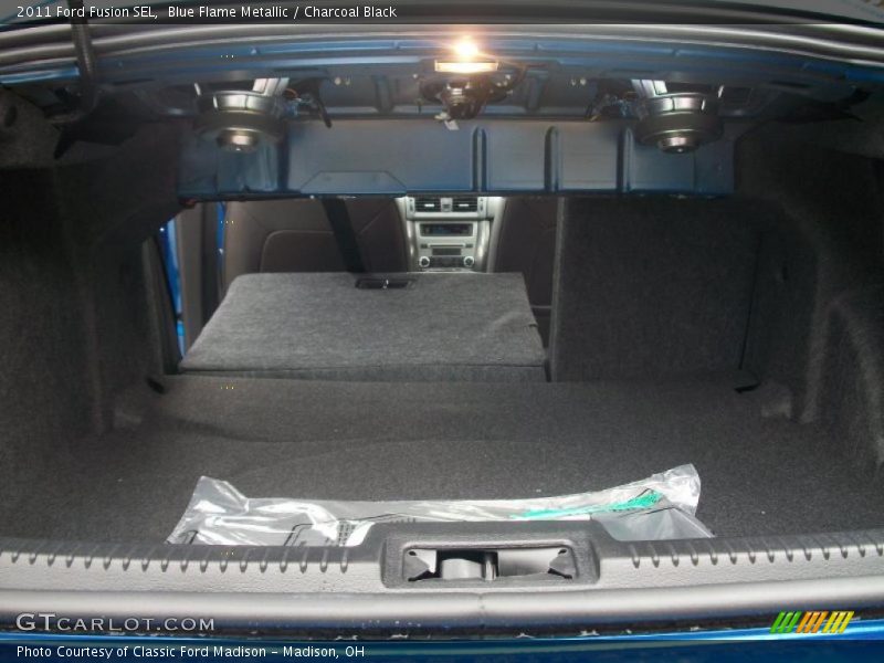 Blue Flame Metallic / Charcoal Black 2011 Ford Fusion SEL