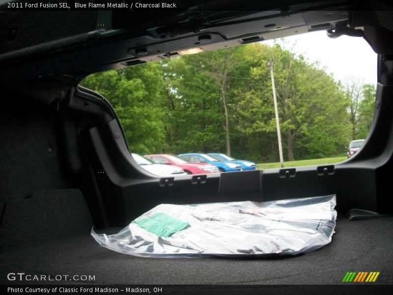 Blue Flame Metallic / Charcoal Black 2011 Ford Fusion SEL