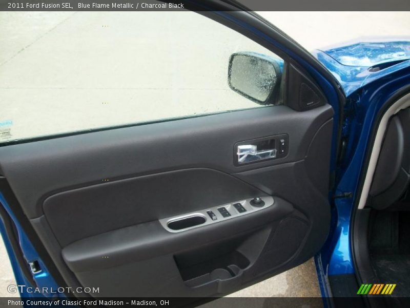 Blue Flame Metallic / Charcoal Black 2011 Ford Fusion SEL