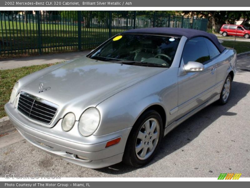 Brilliant Silver Metallic / Ash 2002 Mercedes-Benz CLK 320 Cabriolet
