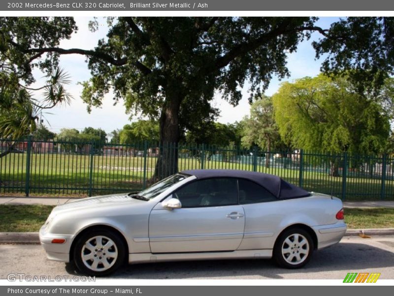 Brilliant Silver Metallic / Ash 2002 Mercedes-Benz CLK 320 Cabriolet