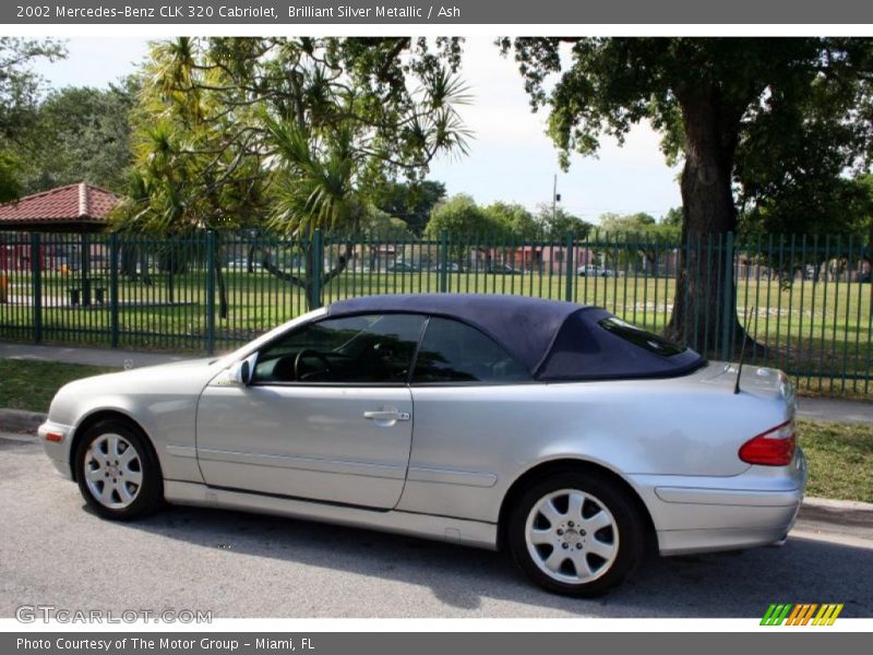 Brilliant Silver Metallic / Ash 2002 Mercedes-Benz CLK 320 Cabriolet
