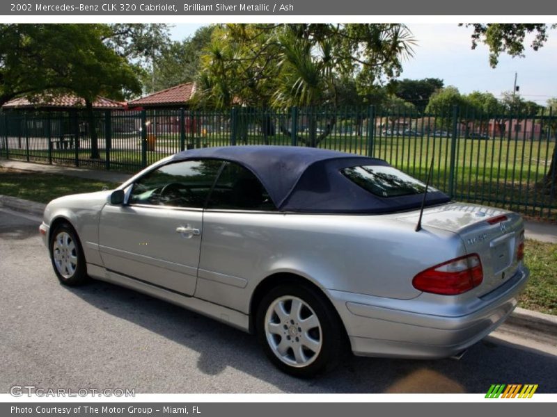 Brilliant Silver Metallic / Ash 2002 Mercedes-Benz CLK 320 Cabriolet