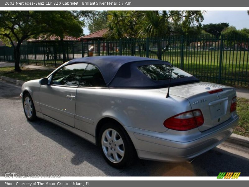 Brilliant Silver Metallic / Ash 2002 Mercedes-Benz CLK 320 Cabriolet