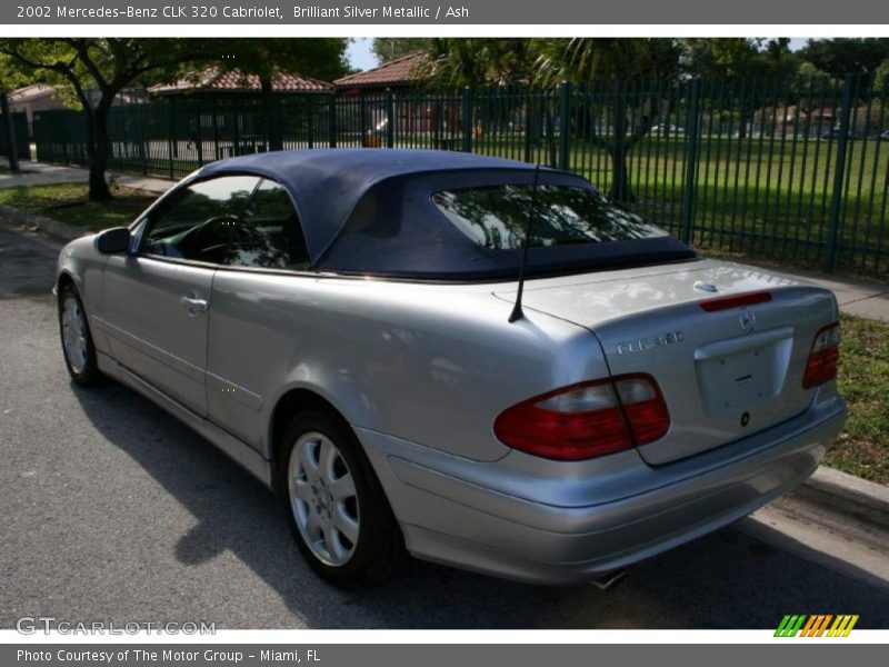 Brilliant Silver Metallic / Ash 2002 Mercedes-Benz CLK 320 Cabriolet