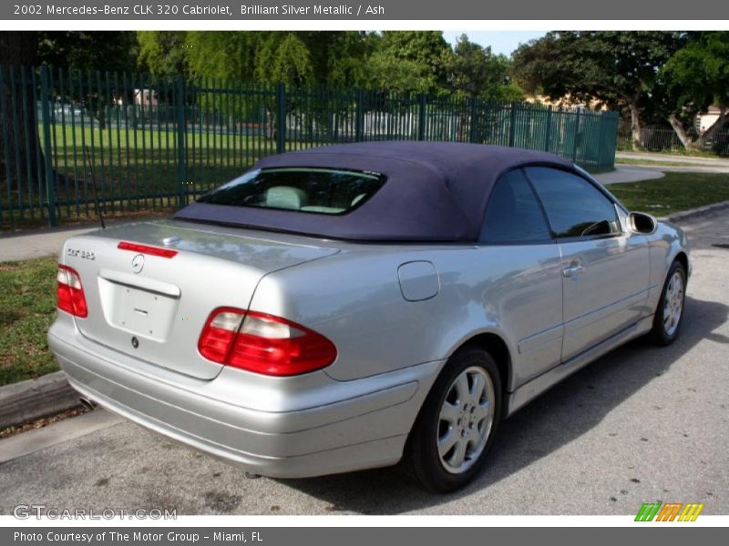 Brilliant Silver Metallic / Ash 2002 Mercedes-Benz CLK 320 Cabriolet