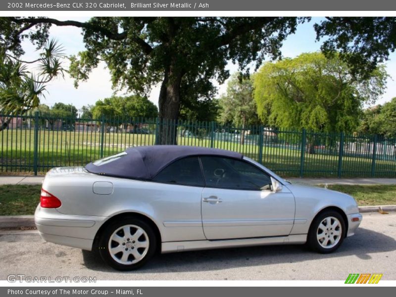 Brilliant Silver Metallic / Ash 2002 Mercedes-Benz CLK 320 Cabriolet