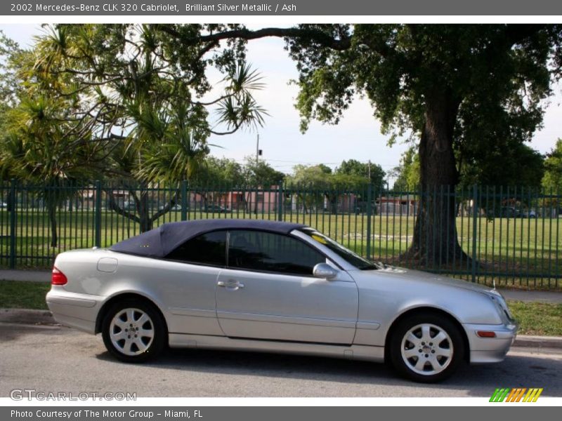 Brilliant Silver Metallic / Ash 2002 Mercedes-Benz CLK 320 Cabriolet