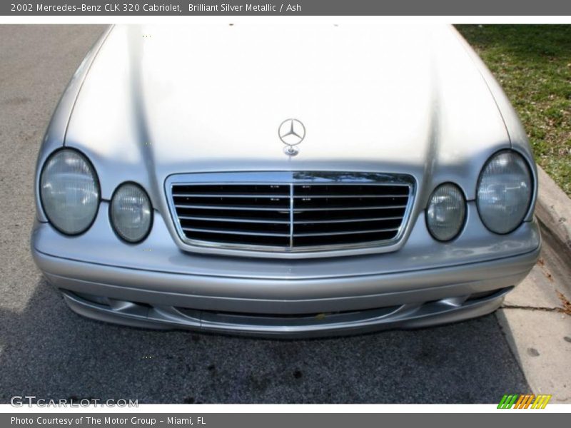 Brilliant Silver Metallic / Ash 2002 Mercedes-Benz CLK 320 Cabriolet