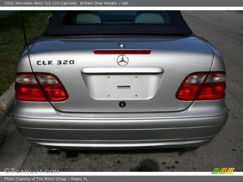 Brilliant Silver Metallic / Ash 2002 Mercedes-Benz CLK 320 Cabriolet