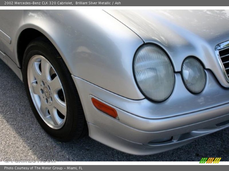 Brilliant Silver Metallic / Ash 2002 Mercedes-Benz CLK 320 Cabriolet