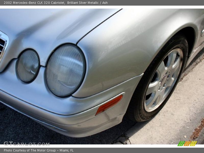 Brilliant Silver Metallic / Ash 2002 Mercedes-Benz CLK 320 Cabriolet