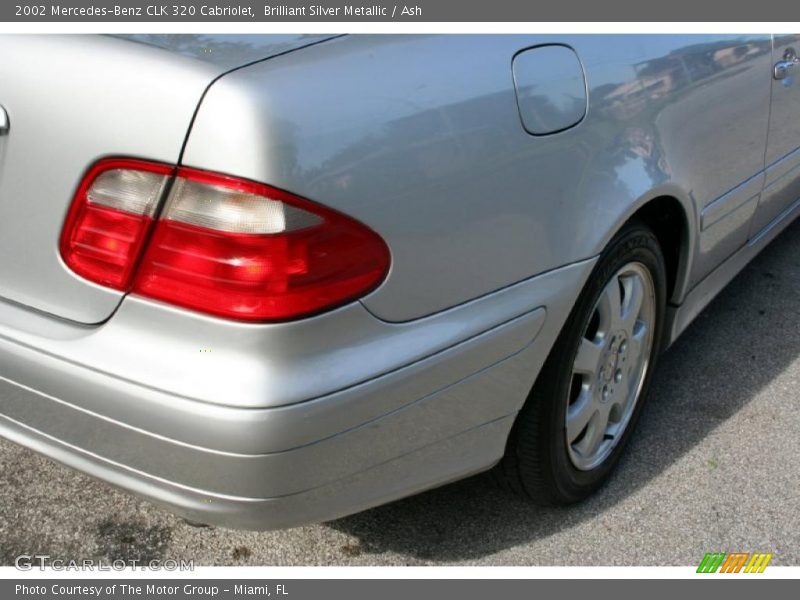 Brilliant Silver Metallic / Ash 2002 Mercedes-Benz CLK 320 Cabriolet