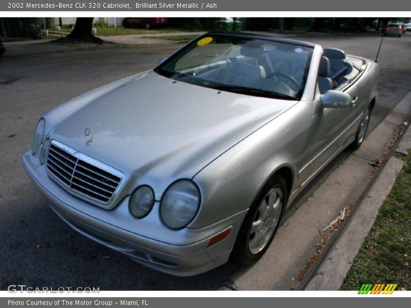 Brilliant Silver Metallic / Ash 2002 Mercedes-Benz CLK 320 Cabriolet