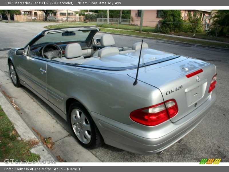 Brilliant Silver Metallic / Ash 2002 Mercedes-Benz CLK 320 Cabriolet