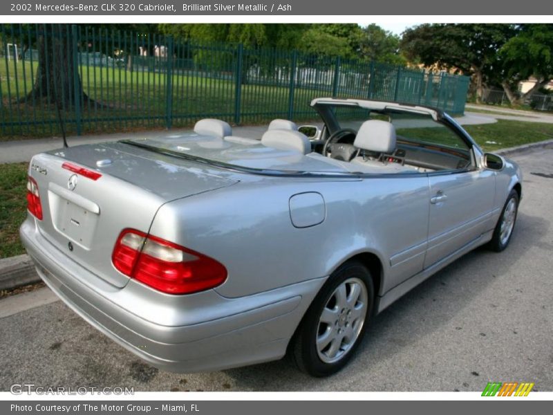 Brilliant Silver Metallic / Ash 2002 Mercedes-Benz CLK 320 Cabriolet