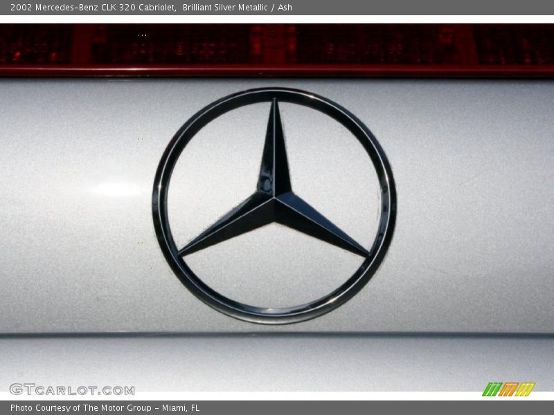Brilliant Silver Metallic / Ash 2002 Mercedes-Benz CLK 320 Cabriolet