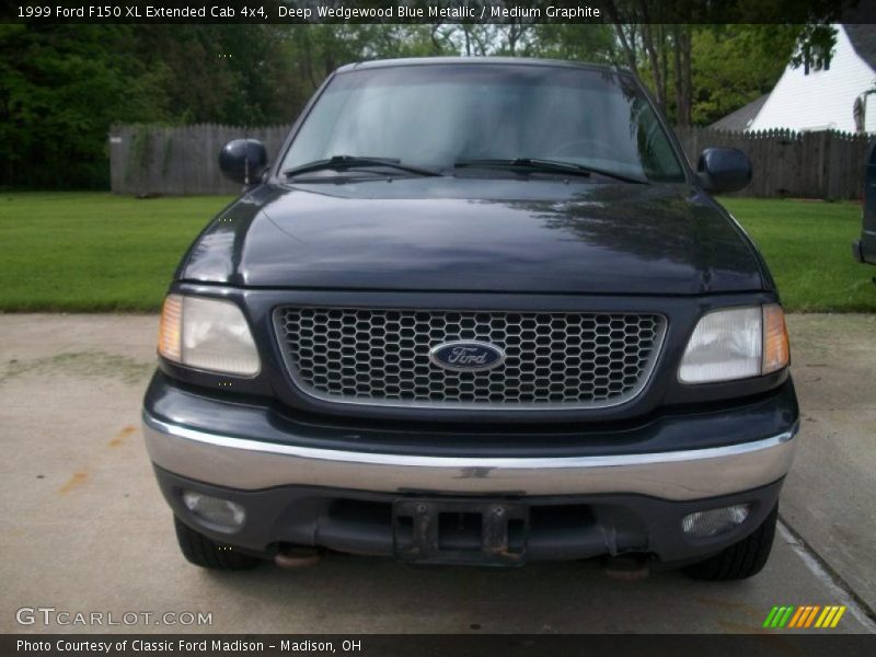Deep Wedgewood Blue Metallic / Medium Graphite 1999 Ford F150 XL Extended Cab 4x4