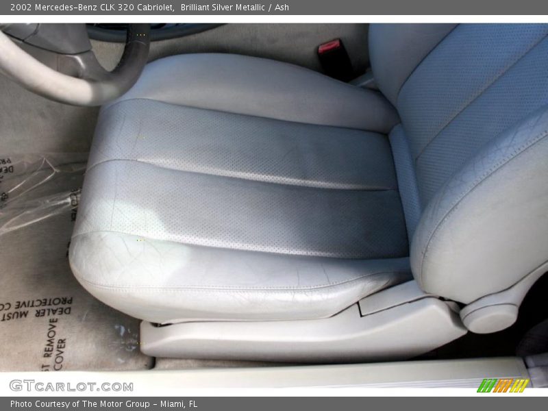 Brilliant Silver Metallic / Ash 2002 Mercedes-Benz CLK 320 Cabriolet