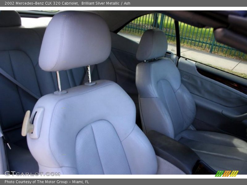 Brilliant Silver Metallic / Ash 2002 Mercedes-Benz CLK 320 Cabriolet