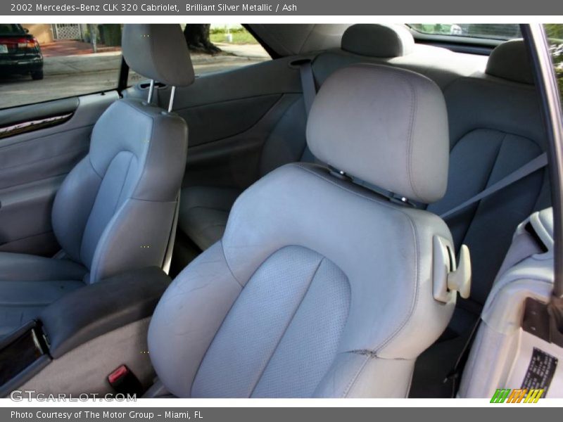 Brilliant Silver Metallic / Ash 2002 Mercedes-Benz CLK 320 Cabriolet