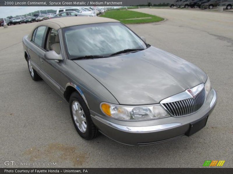 Spruce Green Metallic / Medium Parchment 2000 Lincoln Continental