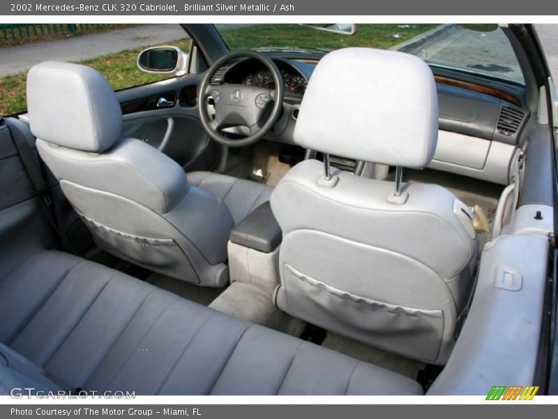 Brilliant Silver Metallic / Ash 2002 Mercedes-Benz CLK 320 Cabriolet