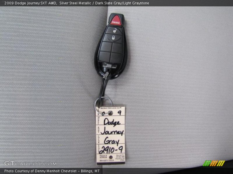 Silver Steel Metallic / Dark Slate Gray/Light Graystone 2009 Dodge Journey SXT AWD