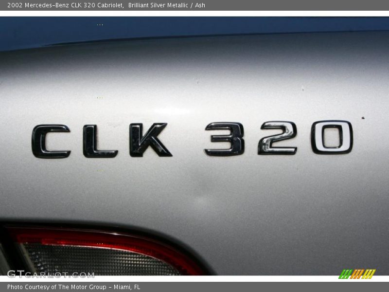 Brilliant Silver Metallic / Ash 2002 Mercedes-Benz CLK 320 Cabriolet